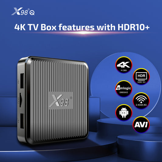 ТВ-приставка X98Q Amlogic S905W2 Quad Core 4K Dual WiFi