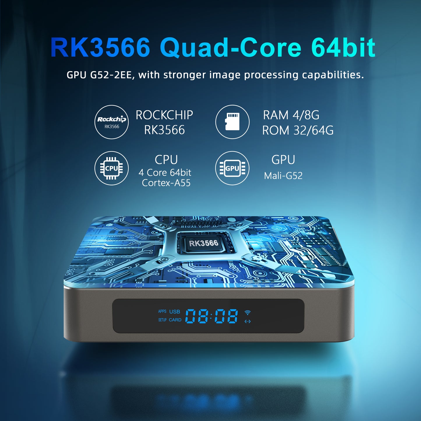 X96 X6 Octa Core Rockchip RK3566 Android TV Box