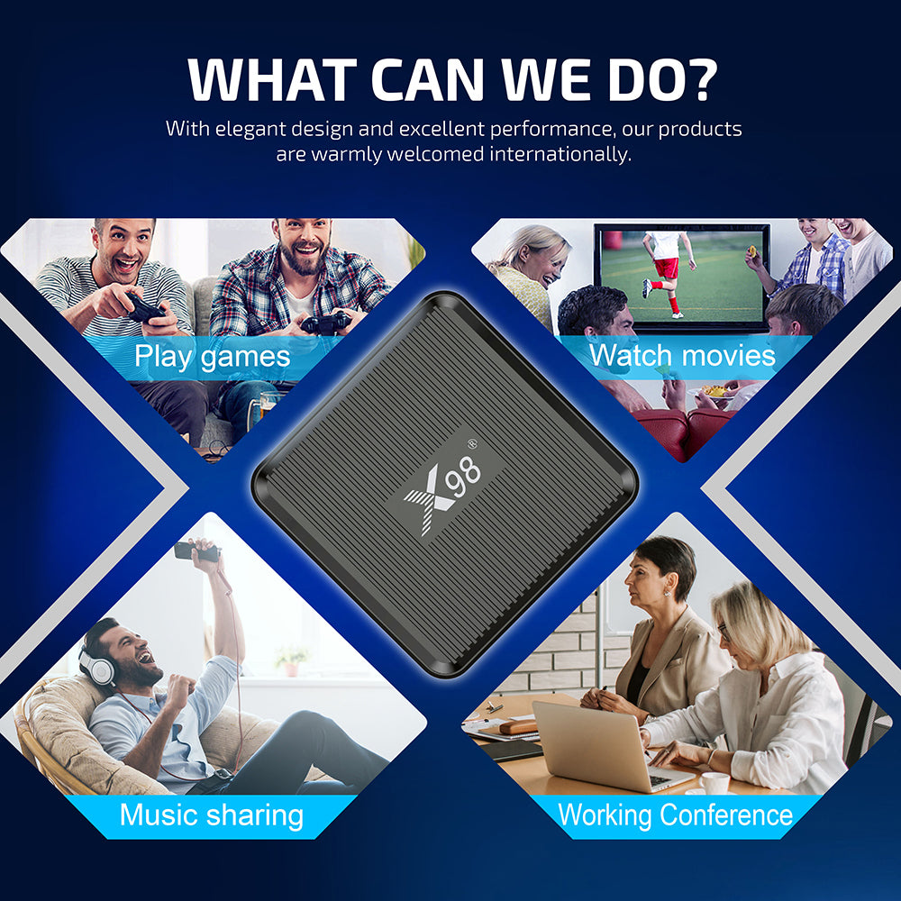 ТВ-приставка X98Q Amlogic S905W2 Quad Core 4K Dual WiFi