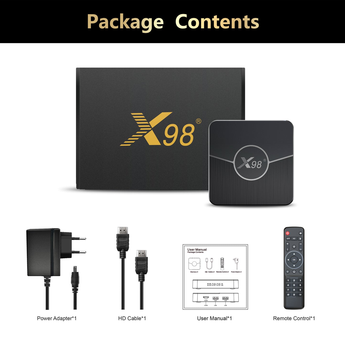 Decodificador de TV 4K AV1 Amlogic S905W2 X98 Plus