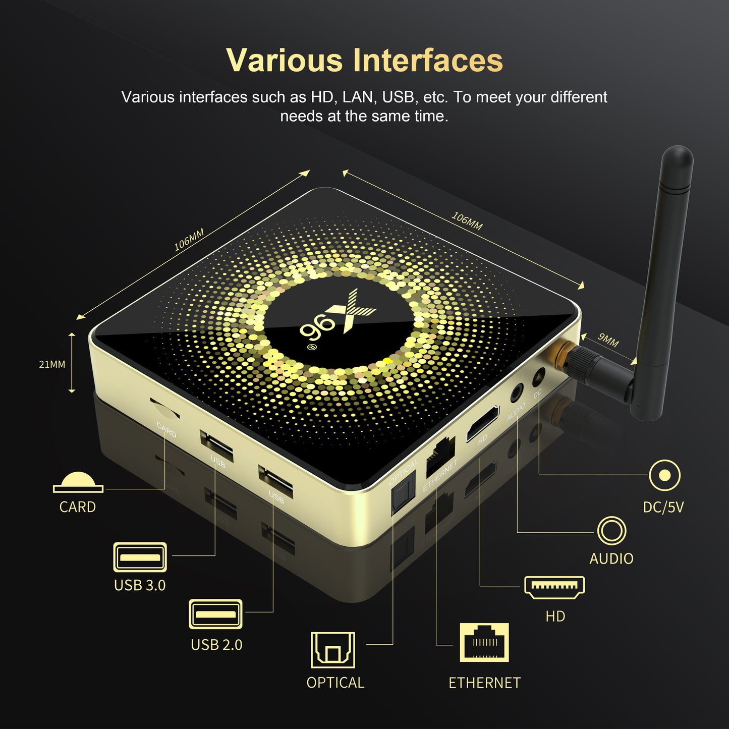 X96 X10 8K Android TV Box Amlogic S928X-J Penta-Core Processor Digital Signage Player
