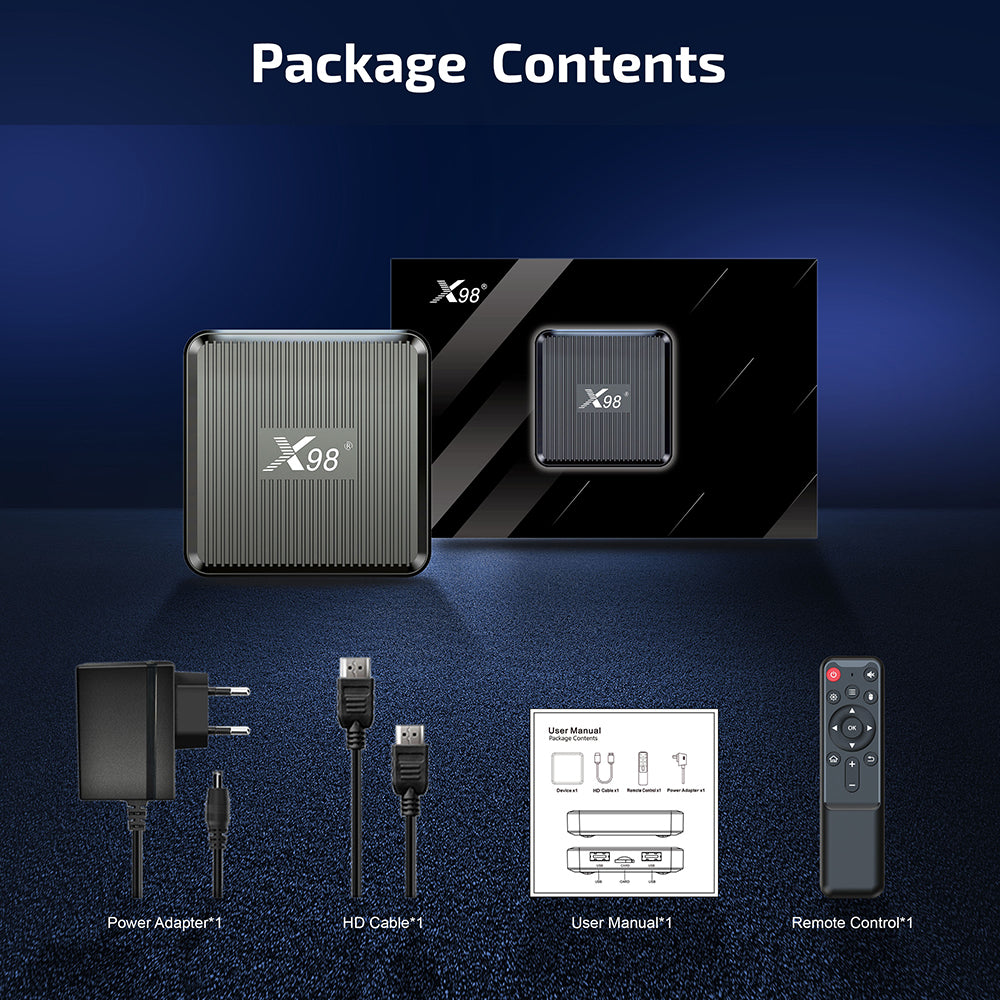 ТВ-приставка X98Q Amlogic S905W2 Quad Core 4K Dual WiFi