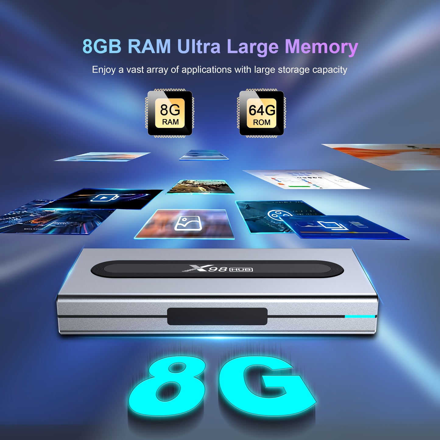 8G X98 HUB TV Box