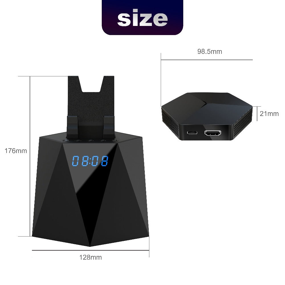 Android 11 4K 60fps Wireless Screencaster-Millimeter wave wireless projection solution