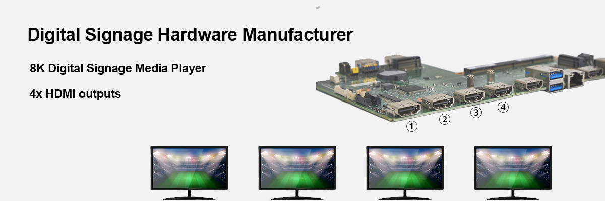 Dual Output 8K Digital Signage Media Player