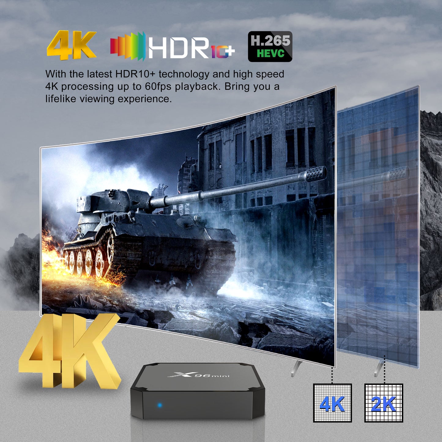 X96mini TV Box Quad Core Amlogic S905W2 Set-top Box