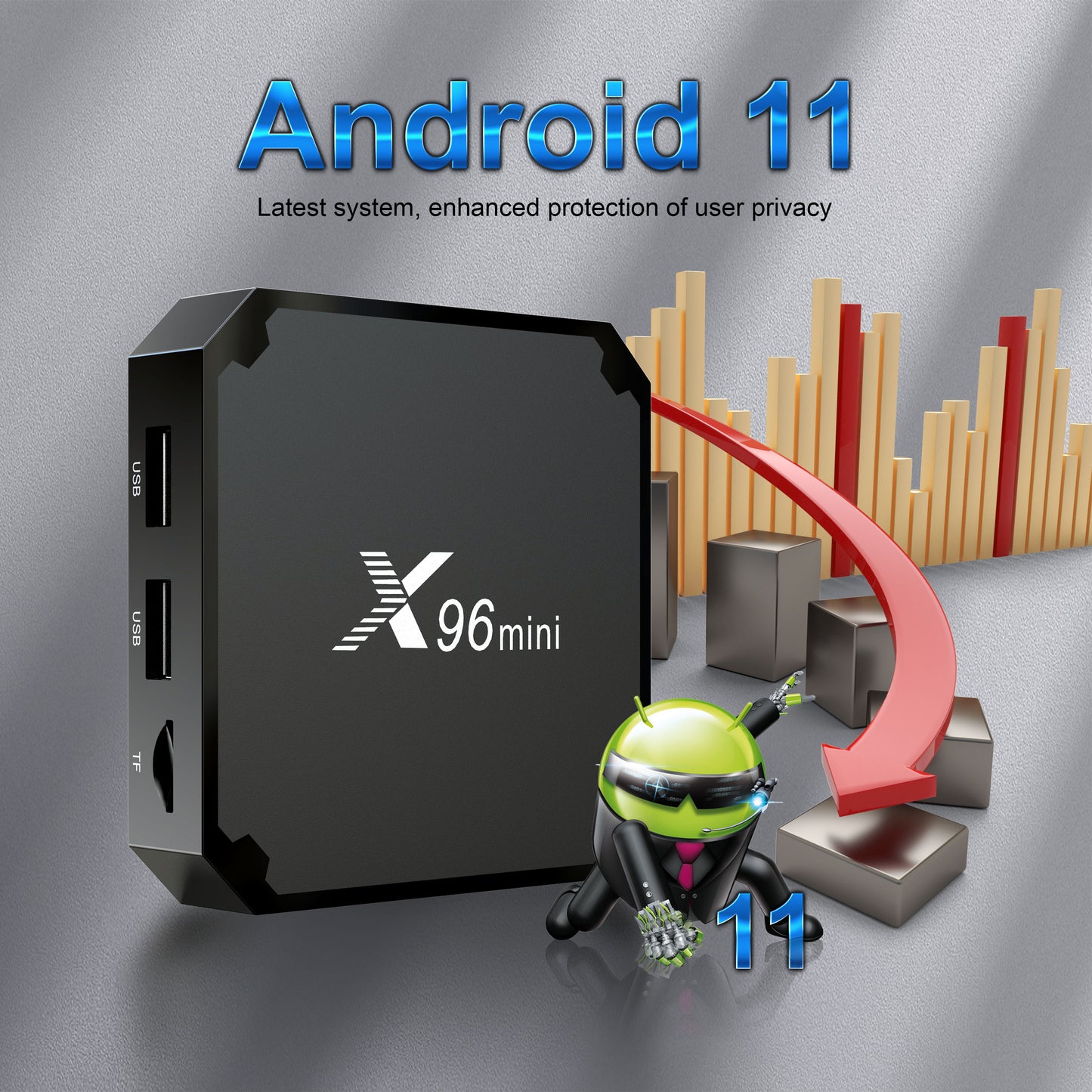 X96mini TV Box Quad Core Amlogic S905W2 Set-top Box
