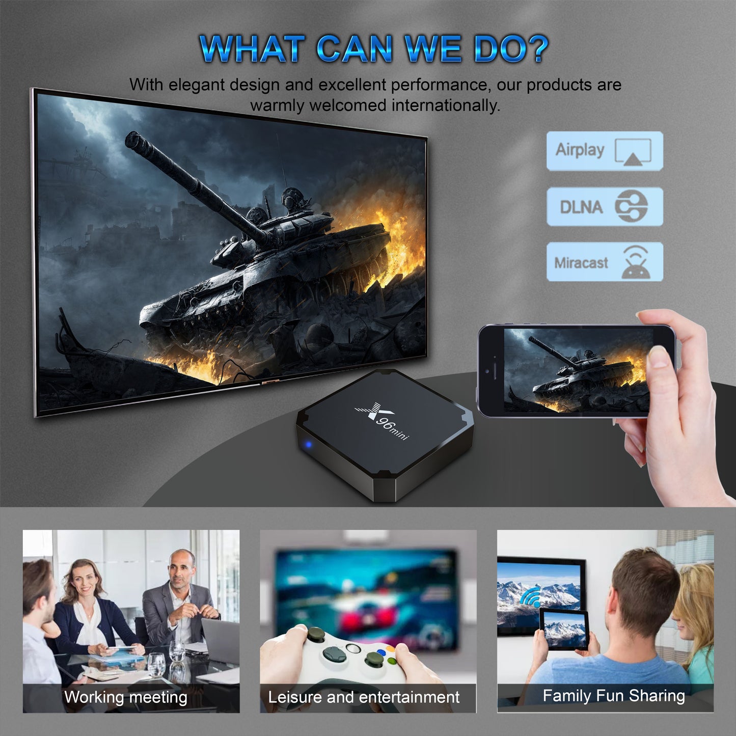 X96mini TV Box Quad Core Amlogic S905W2 Set-top Box