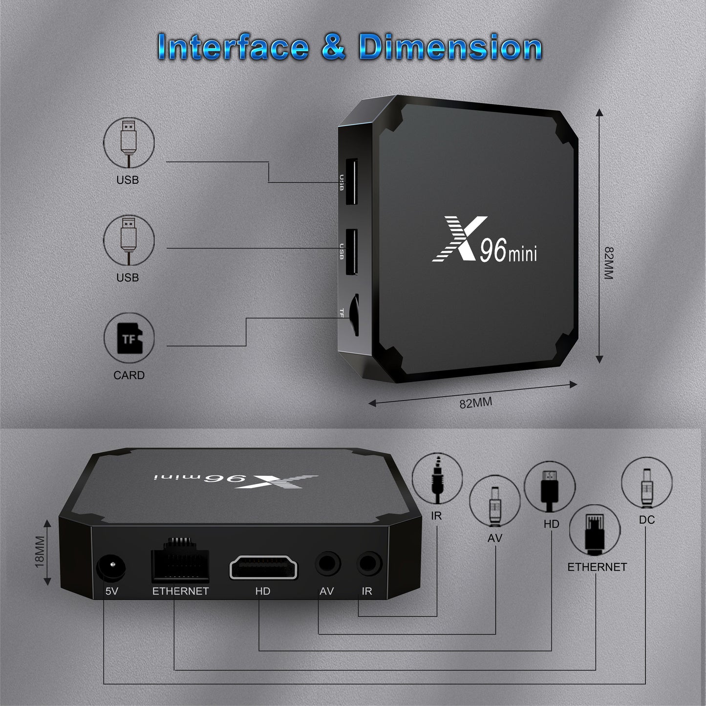X96mini TV Box Quad Core Amlogic S905W2 Set-top Box