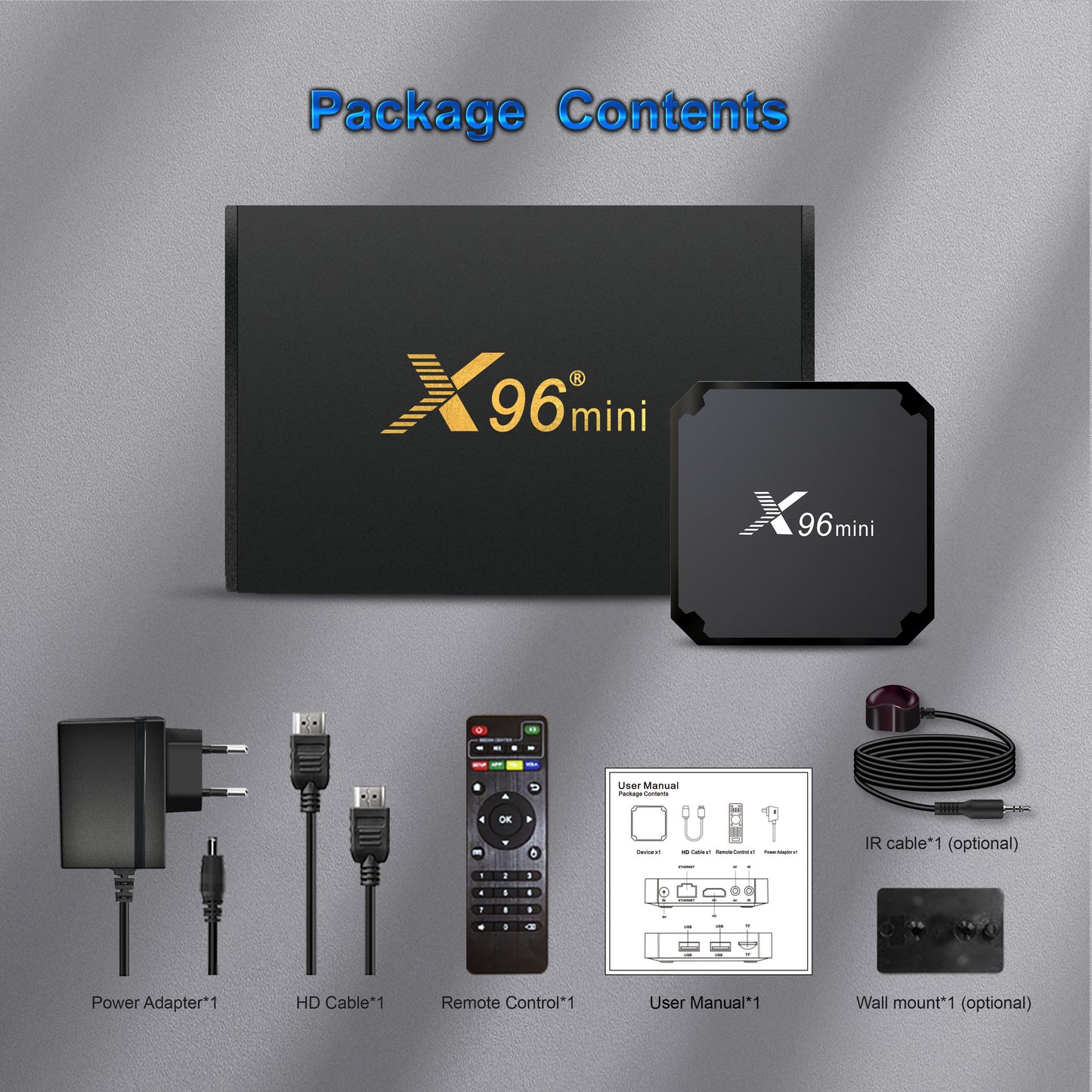 X96mini TV Box Quad Core Amlogic S905W2 Set-top Box