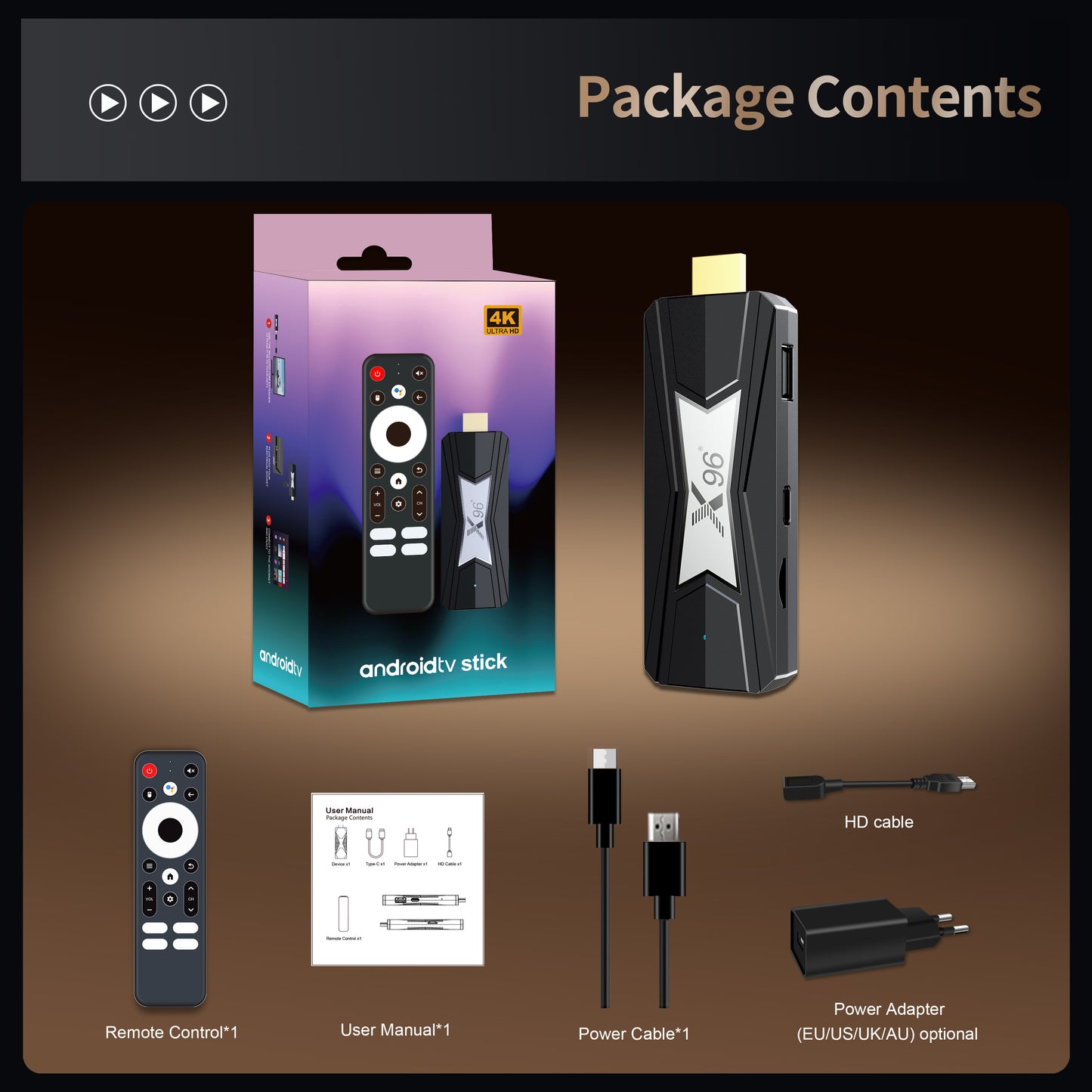 Amlogic S905X5M Android TV Stick X96 NEO Quad Core ARM Cortex A55 TV Dongle Wholesale