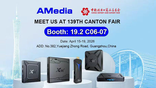 Amedia at Canton Fair 2026 digital signage media player manufacturer  