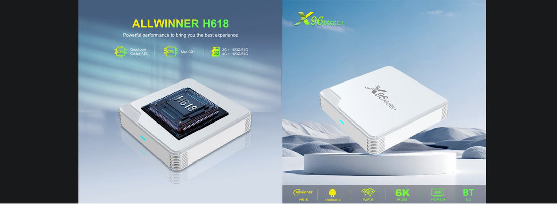 Meet the X96 Mate+ H618 TV Box with Stunning 6K Power!