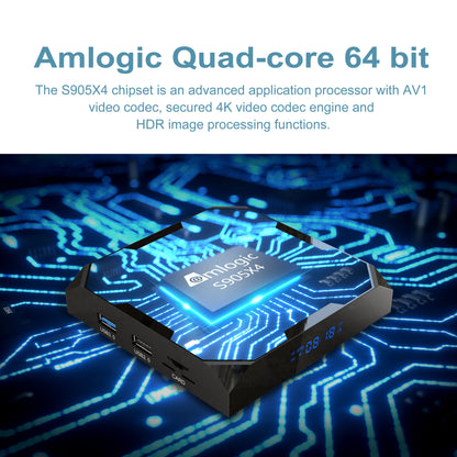 ТВ-бокс X96 Max+ Ultra Quad Core Amlogic S905X4 