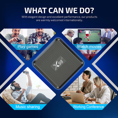 ТВ-приставка X98Q Amlogic S905W2 Quad Core 4K Dual WiFi 