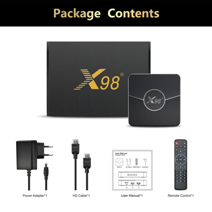Decodificador de TV 4K AV1 Amlogic S905W2 X98 Plus