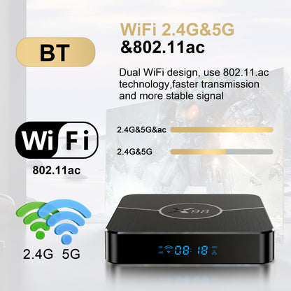 Decodificador de TV 4K AV1 Amlogic S905W2 X98 Plus