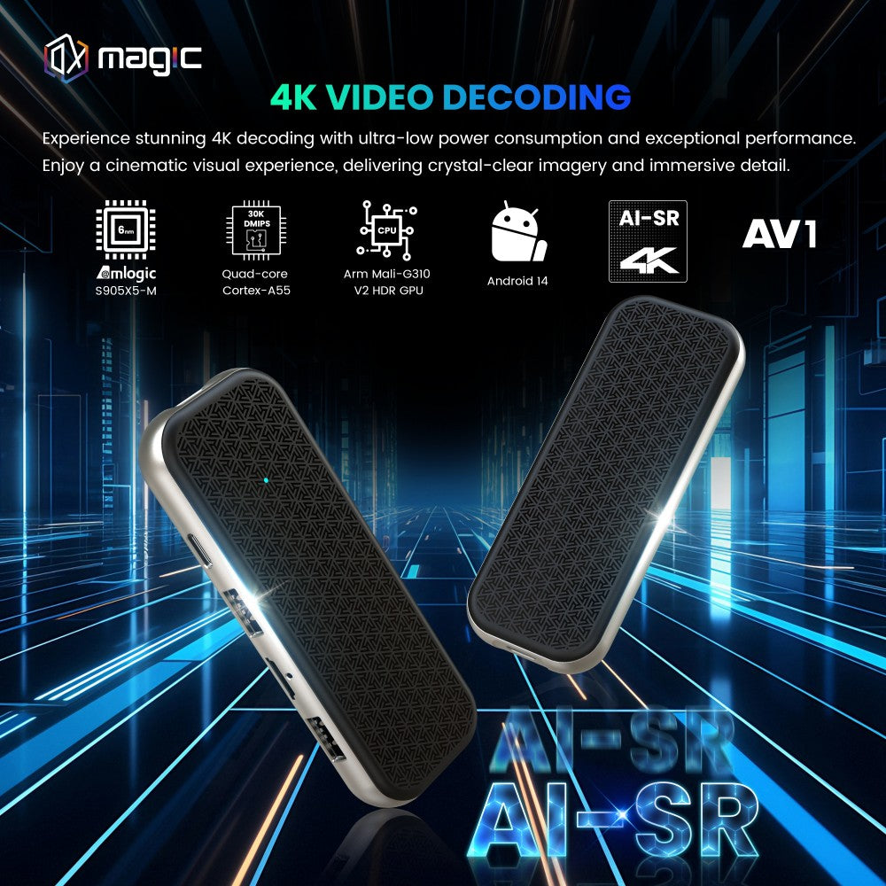 Amlogic S905X5M Android TV box IR Bluetooth Remote