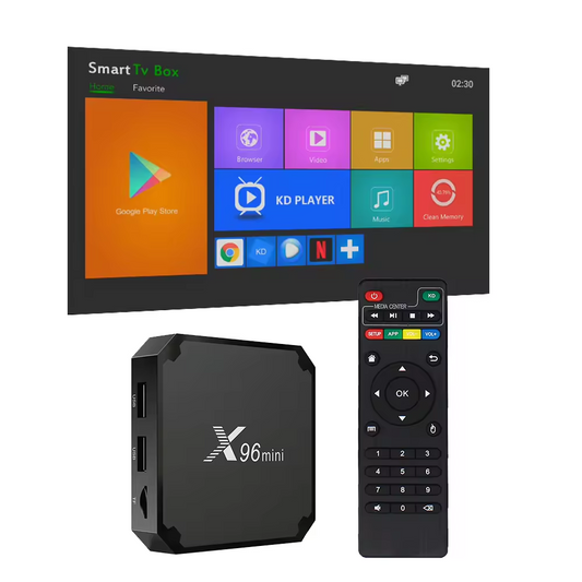 Amlogic S905W Android 7.1.2 Smart TV Box Quad Core Mini Streaming Media Player
