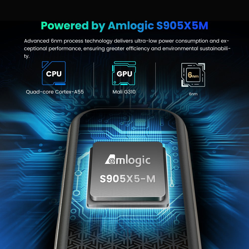 Amlogic S905X5M Android TV box IR Bluetooth Remote