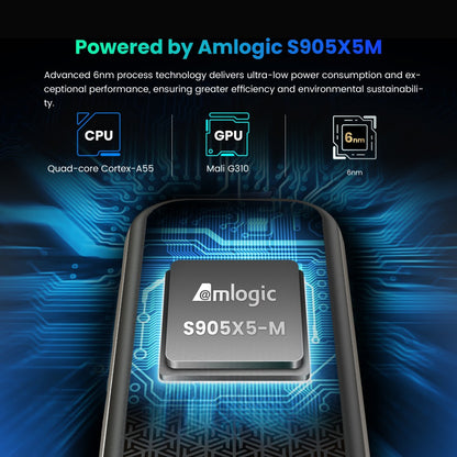 Amlogic S905X5M Android TV box IR Bluetooth Remote