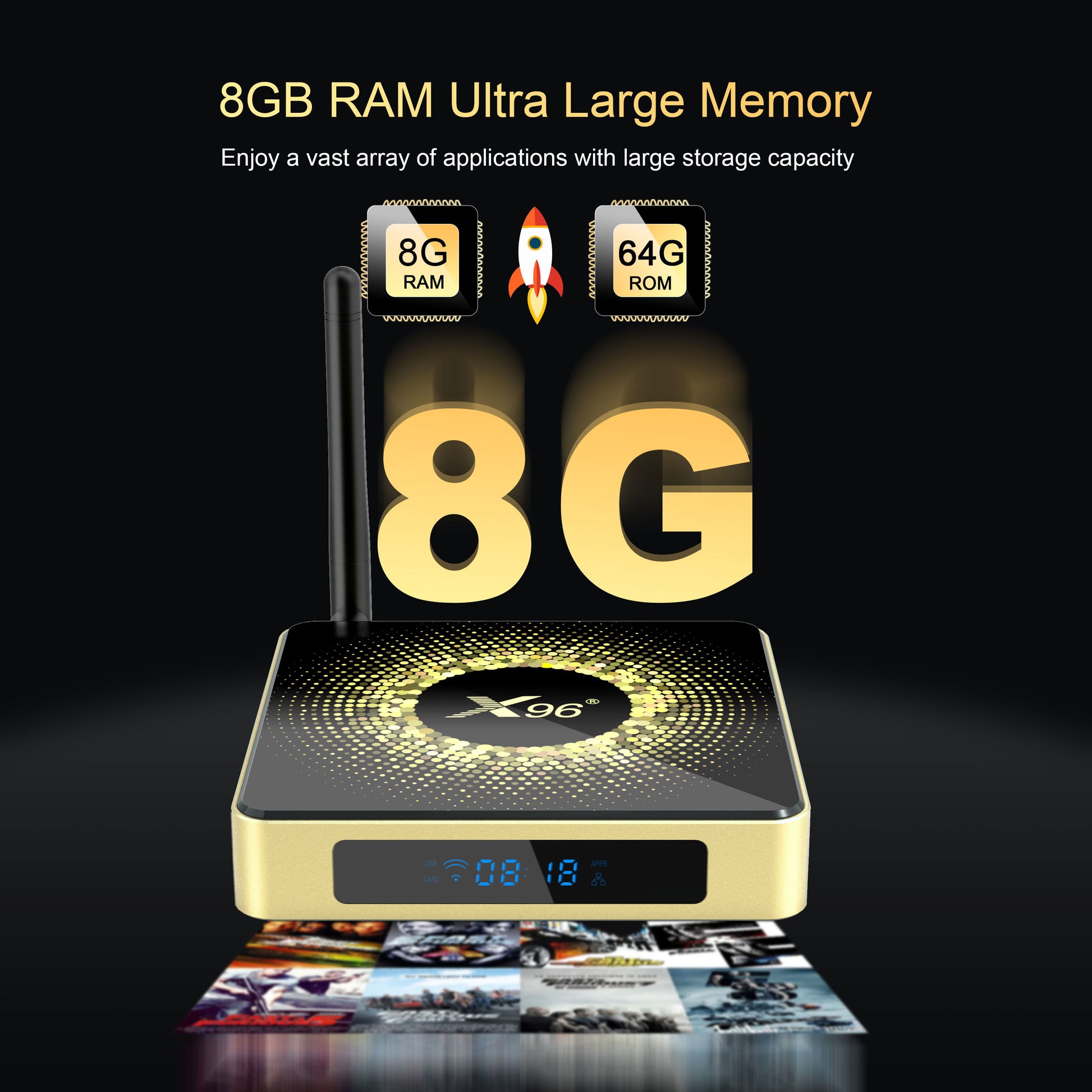 8G Android TV Box X96 X10