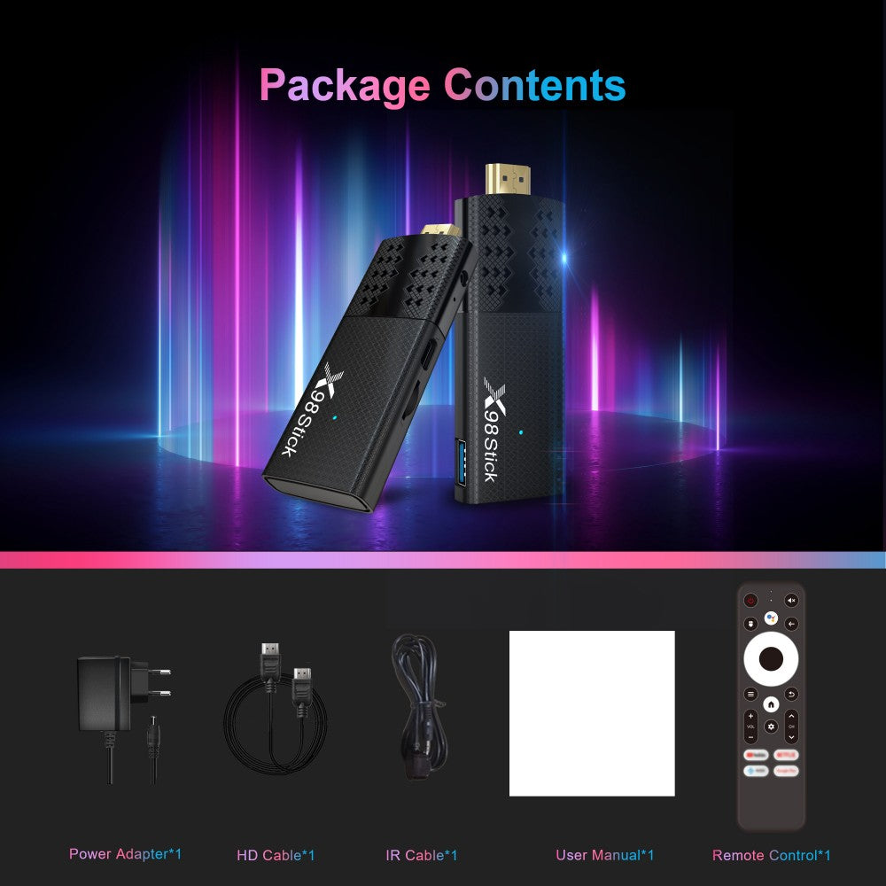 RK3518 Android TV Stick Android 14 Wifi6 Bluetooth voice remote