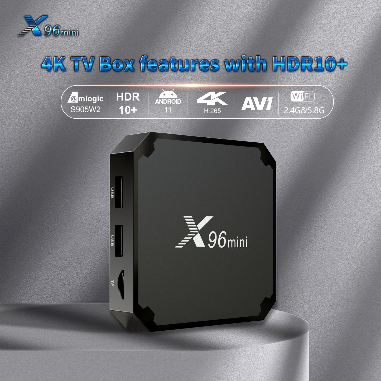 X96mini TV Box Quad Core Amlogic S905W2  Set-top Box
