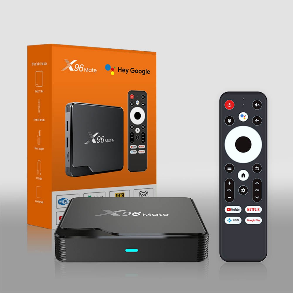 X96 Mate Allwinner H618 Android 14 Smart TV Box Dual WiFi Quad Core 2GB RAM 16GB WiFi6 4K