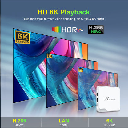 X96 Mate+ Allwinner H618 6K Androdid 14  TV Box Manufacturer