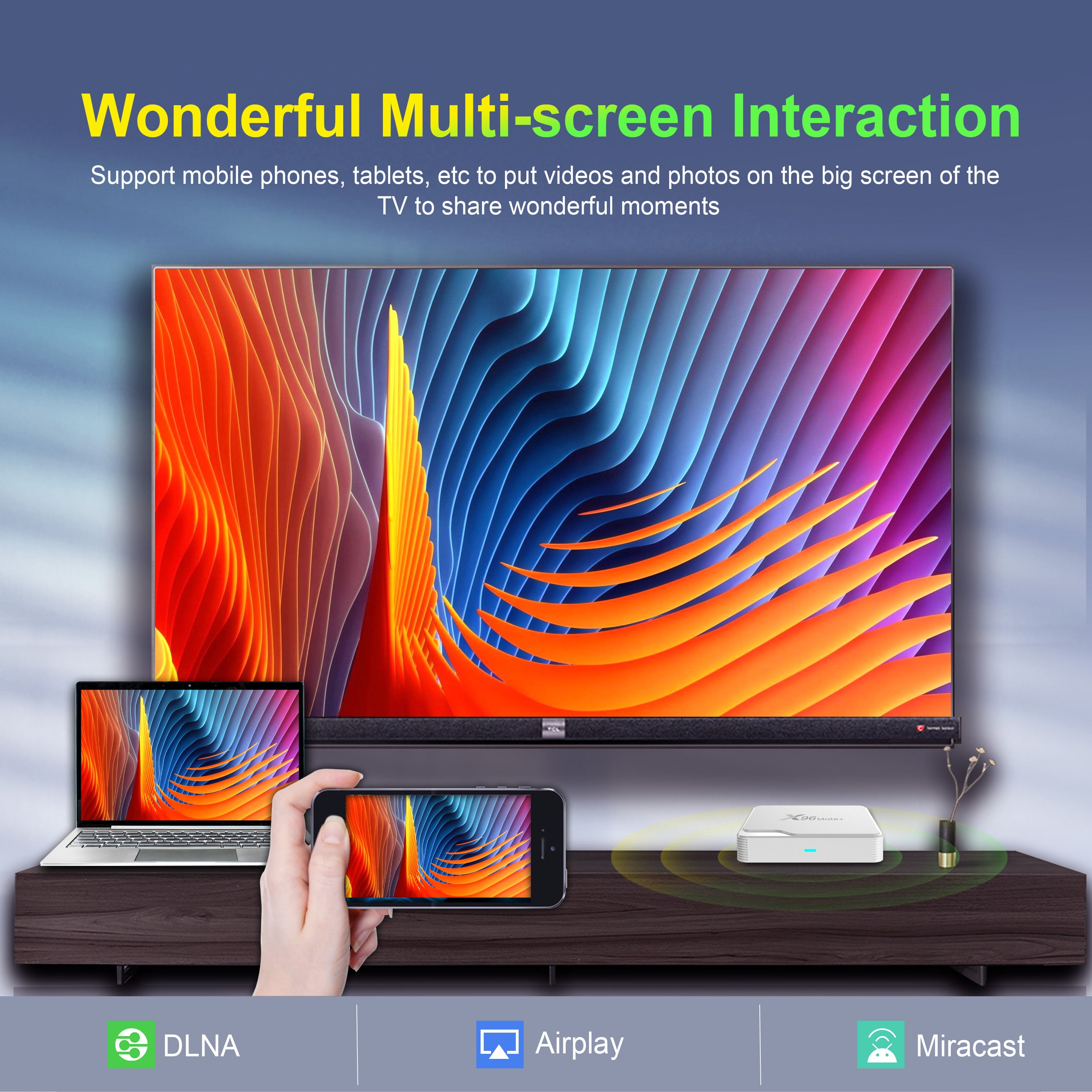 Android18 X96 Mate+ Allwinner H618 6K Androdid 14 TV Box Manufacturer