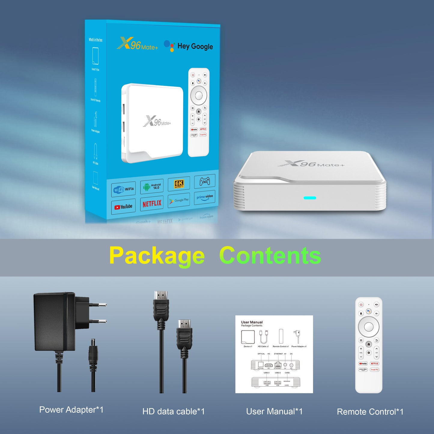 X96 Mate+ Allwinner H618 6K Androdid 14  TV Box Manufacturer