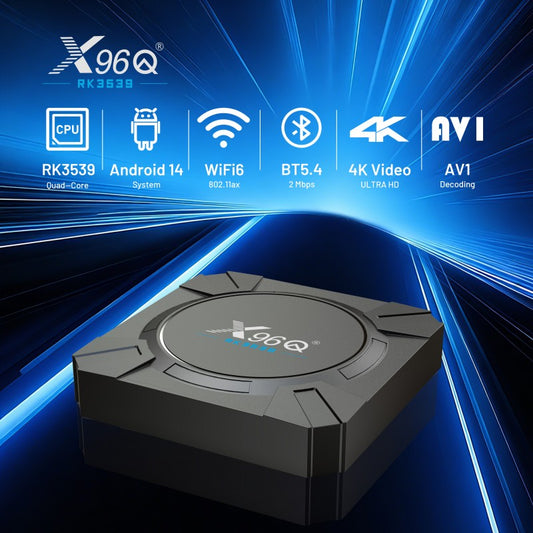 Rockchip RK3539 X96Q 4K AV1 Media Player Voice Assistant Android 14 Youtube Certificated