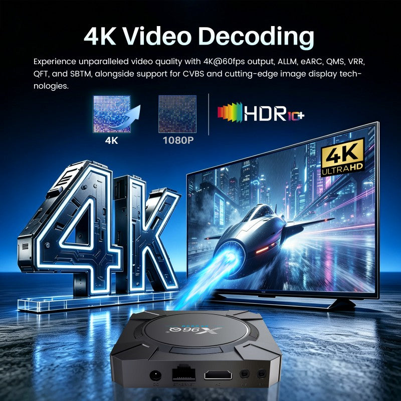 Rockchip RK3539 X96Q 4K AV1 Media Player Voice Assistant Android 14 Youtube Certificated