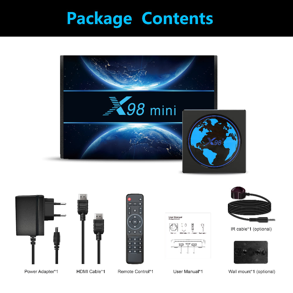 X98mini Amlogic S905W2 Android11 4K AV1 TV Box