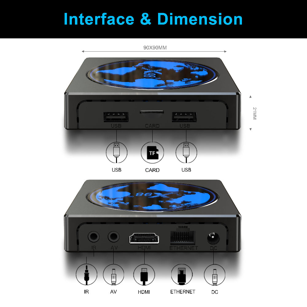 X98mini Amlogic S905W2 Android11 4K AV1 TV Box