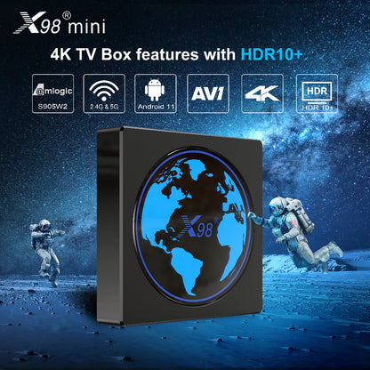X98mini Amlogic S905W2 Android11 4K AV1 TV Box