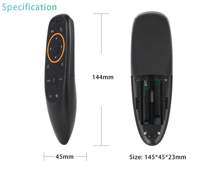 G10 2.4G Wireless motion sensing google assistant IR learning voice smart remote control for tv