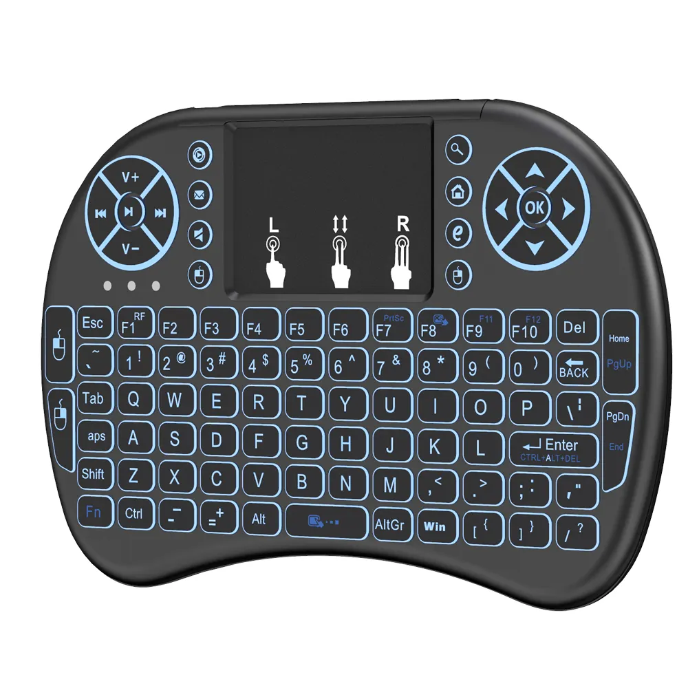 Universal wireless keyboard mouse combo 2.4G wireless I8 mini keyboard smart remote control