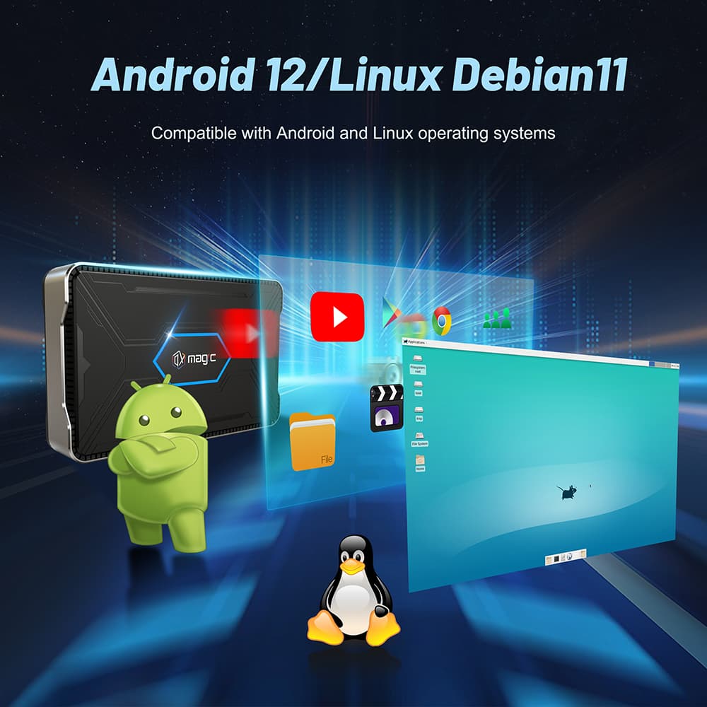 Rockchip RK 3588 WiFi 6 Android 12/Linux Debian 11 8K TV